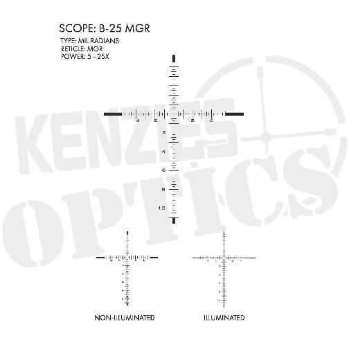 US Optics B-25 5-25x52mm FFP Scope