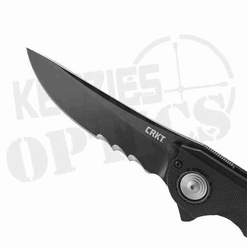 CRKT Seismic Black with Veff Serrrations Knife