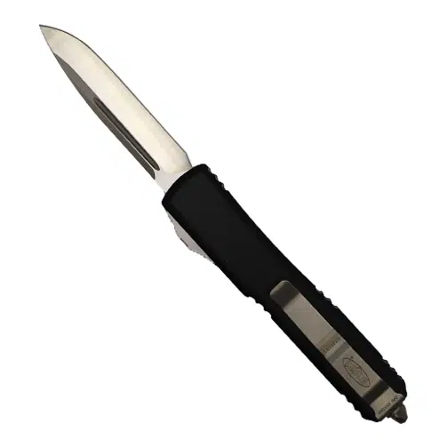 Microtech 121-4 Ultratech S/E OTF Automatic Knife Black - Satin