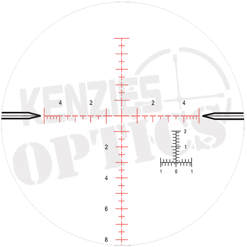 NightForce ATACR 7-35x56mm F1 - ZeroStop - .1 Mil Radian - Digillum - Mil-R - Reticle