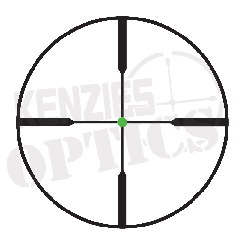Trijicon AccuPoint 1-6x24mm Standard Duplex Crosshair w/ Green Dot - TR25-C-200080 - Reticle