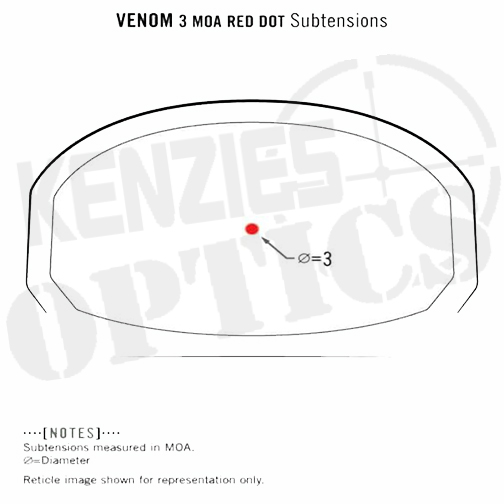 Vortex Venom 3 MOA Red Dot