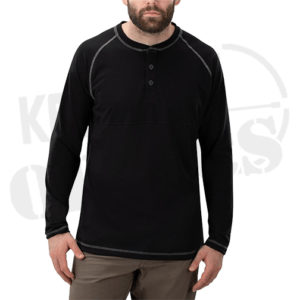 Vertx Weaponguard Action Henley Black VTX1460-BLK