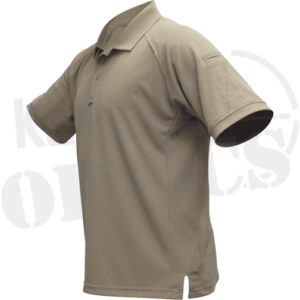 Vertx Men's Coldblack Short Sleeve Polo Tan