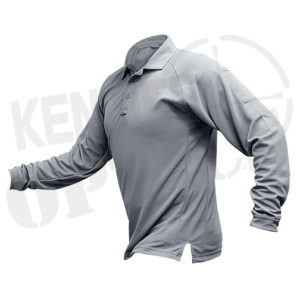 Vertx Men's Coldblack Long Sleeve Polo Light Grey VTX4020P