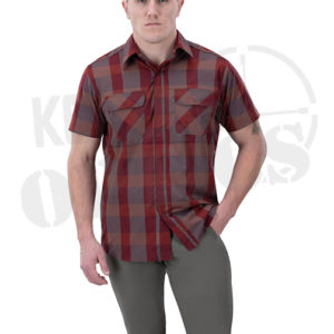 Vertx Guardian Short Sleeve Shirt Plaid Campfire Red