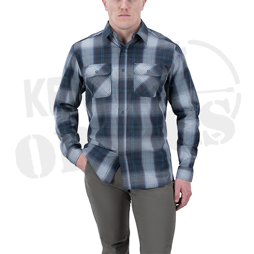Vertx Guardian 2.0 Long Sleeve Shirt Plaid Undertow Blue