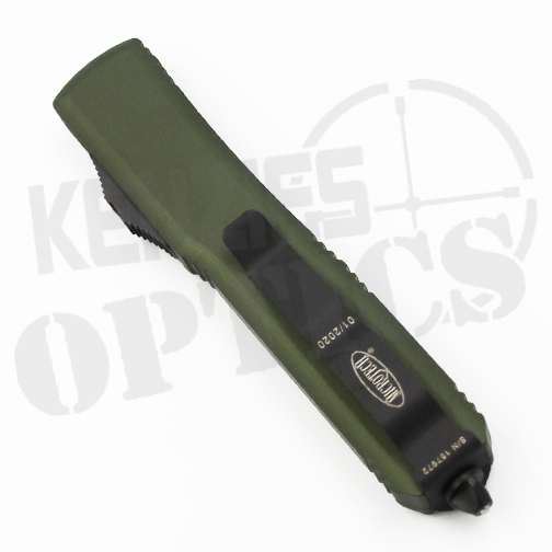 Microtech Ultratech S/E Partial Serrated OTF Knife OD Green – Black