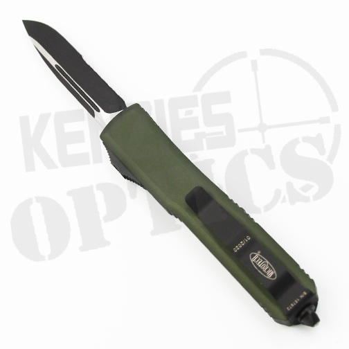 Microtech Ultratech S/E Partial Serrated OTF Knife OD Green – Black