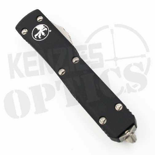 Microtech Ultratech S/E OTF Partially Serrated Automatic Knife Black - Satin