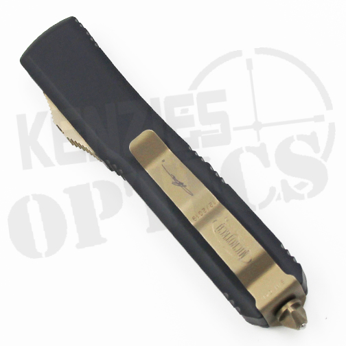 Microtech Ultratech D/E OTF Automatic Knife Black – Damascus Blade