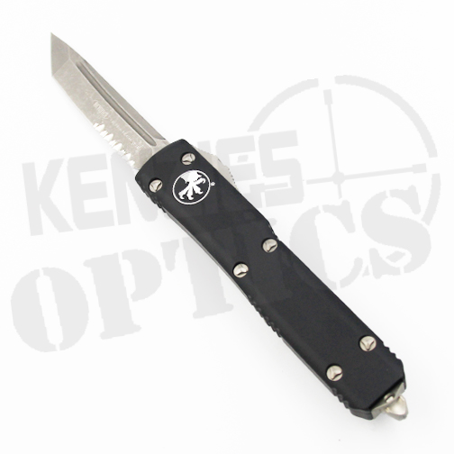 Microtech Ultratech T/E OTF Partially Serrated Automatic Knife Black – Apocalyptic