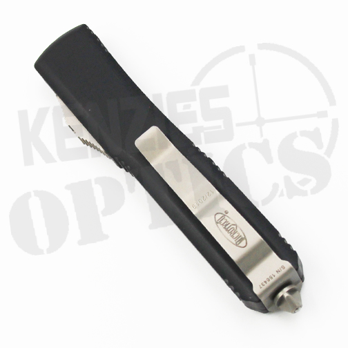 Microtech Ultratech T/E Fully Serrated OTF Knife Black - Stonewash