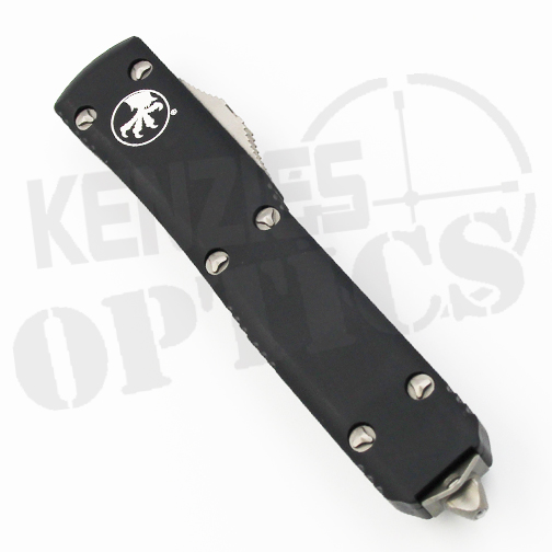 Microtech Ultratech T/E Fully Serrated OTF Knife Black - Stonewash