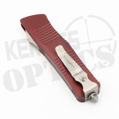Microtech Troodon Hellhound Merlot Red – Stonewashed