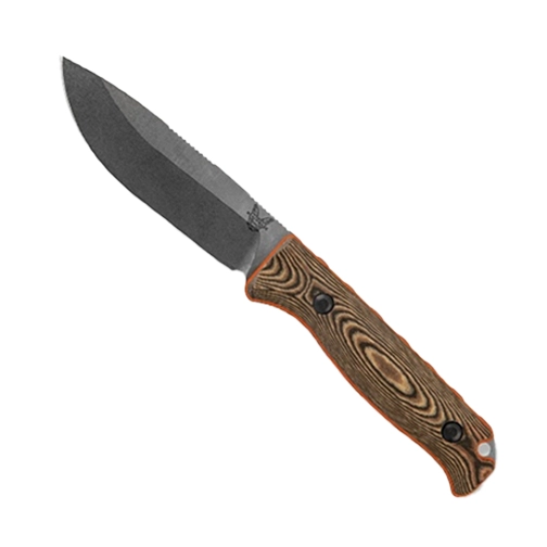 Benchmade 15002-1 Saddle Mountain Skinner S/E Fixed Blade Knife Richlite Orange G10 - Satin