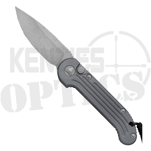 Microtech 135-10APGY LUDT S/E Automatic Folding Knife Gray - Apocalyptic