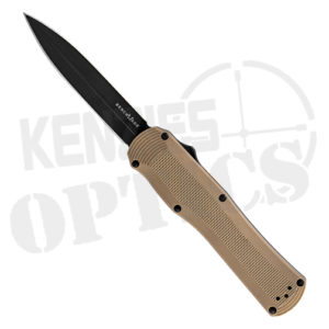 Benchmade Autocrat 3400 OTF Automatic Knife - Coyote Brown Handle and Black Blade