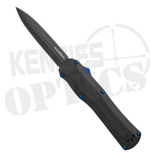 Benchmade Autocrat 3400 OTF Automatic Knife - Black Handle and Black Blade