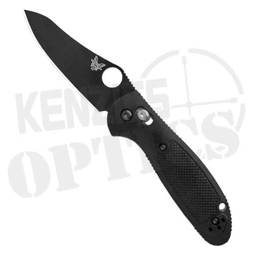 Benchmade Mini Griptilian Knife - Black Handle/Black Sheepsfoot Blade
