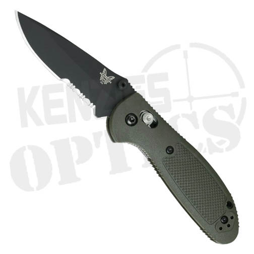 Benchmade Mini Griptilian Knife - OD Green Handle/Black Blade