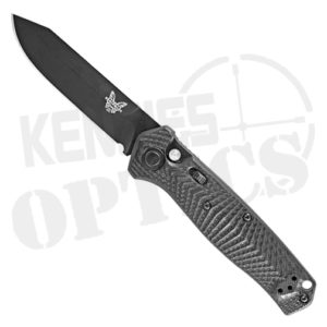 Benchmade Mediator Automatic Knife - Black Handle - Black Plain Blade