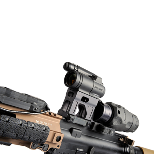 Unity Tactical Fast Micro Mount with magnifier