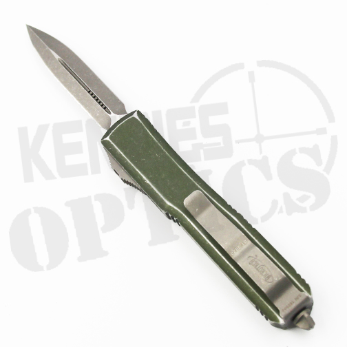 Microtech Ultratech D/E OTF Automatic Knife Distressed OD Green – Stonewash