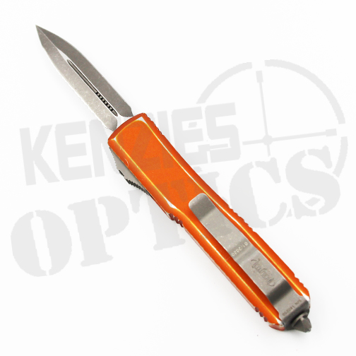 Microtech Ultratech D/E OTF Automatic Knife Distressed Orange – Stonewash