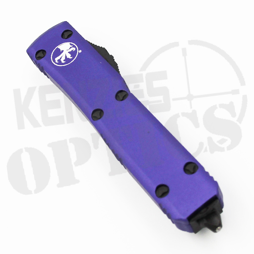Microtech Ultratech D/E Partially Serrated OTF Automatic Knife Purple – Black