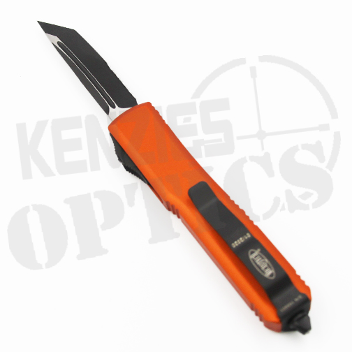 Microtech Ultratech T/E Partially Serrated Automatic Knife Orange – Black
