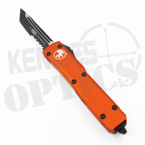 Microtech Ultratech T/E Partially Serrated Automatic Knife Orange – Black