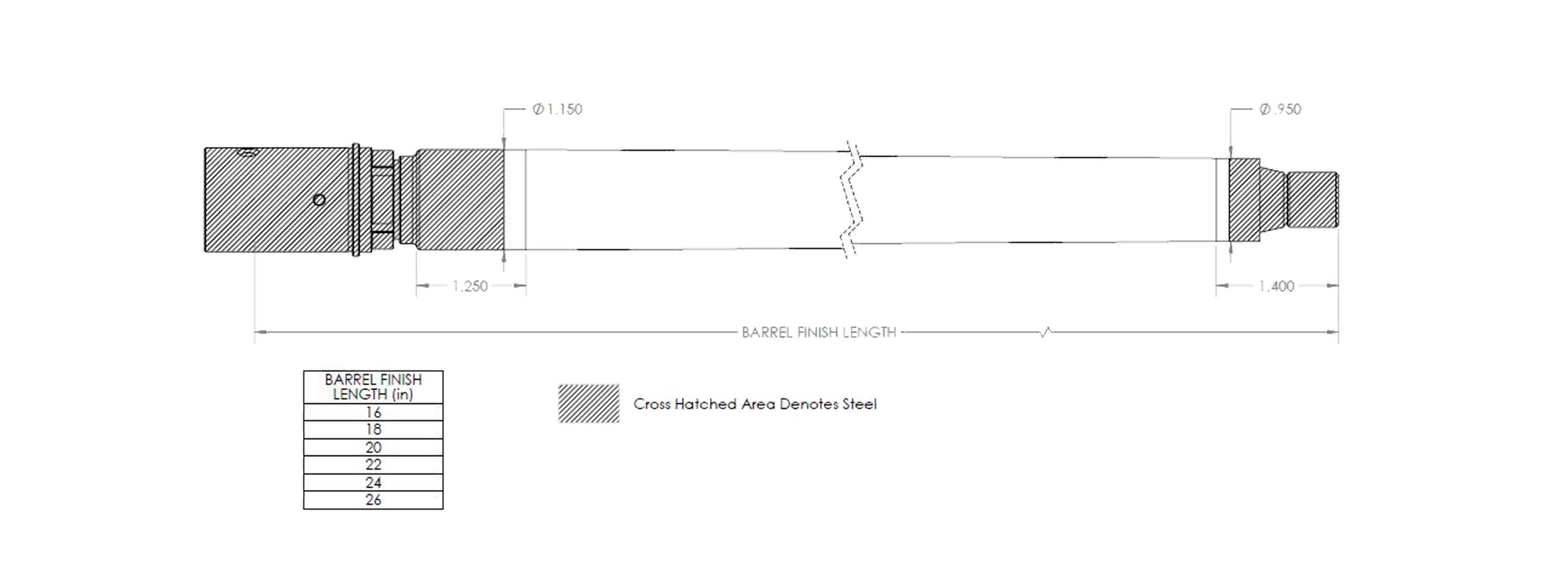 Proof Research 6 CM Q-Fix Pre-Fit Carbon Fiber Barrel