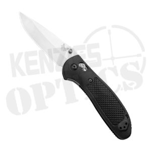 Benchmade Griptilian Knife - Black Handle - Satin Plain Drop Point Blade