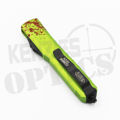 Microtech Zombietech Ultratech D/E OTF Automatic Knife Neon Green - Black
