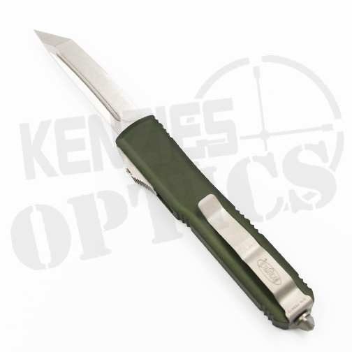 Microtech Ultratech T/E Partially Serrated OTF Knife OD Green – Stonewash
