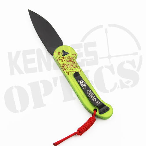 Microtech LUDT Automatic Knife Zombie Green - Black