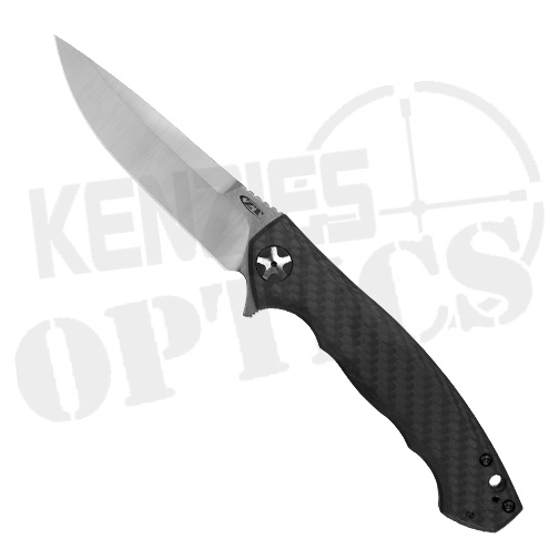 Zero Tolerance Sinkevich 0452CF Flipper Black Knife - Satin