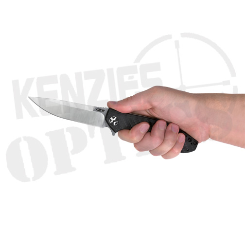 Zero Tolerance Sinkevich 0452CF Flipper Black Knife - Satin