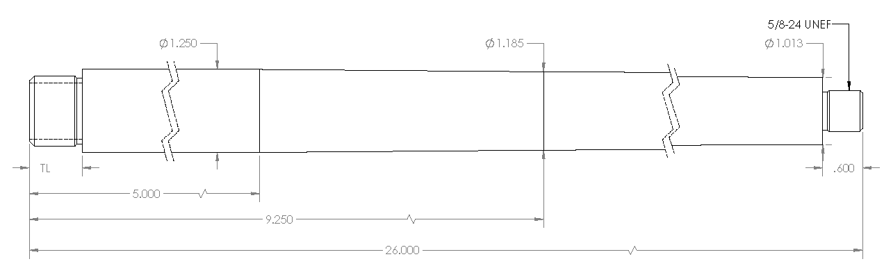 Proof Research 6.5 CM Defiance Ruckus Pre-Fit Steel Barrel