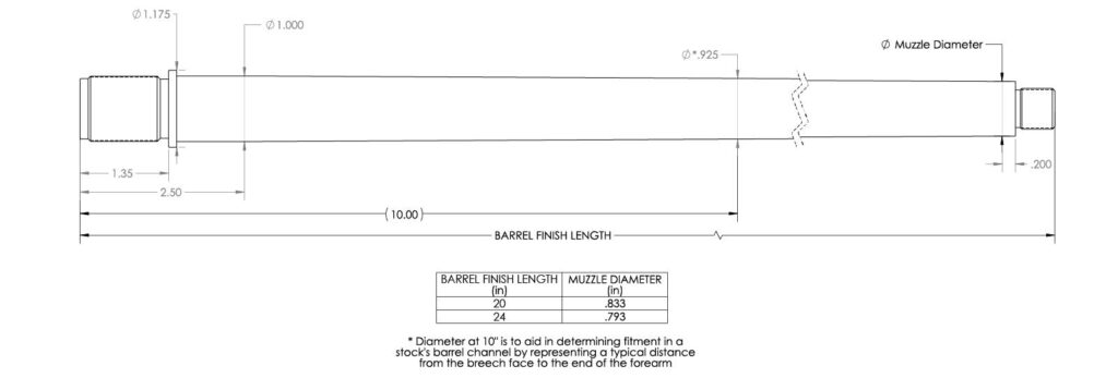 Proof Research 300 WM Ruger Pre-Fit Steel Barrel