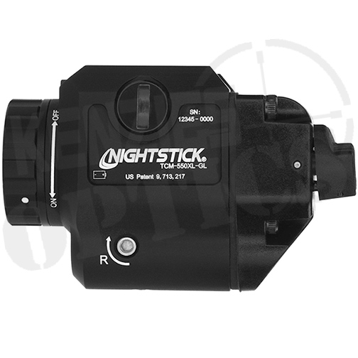 Nightstick TCM-550XL-GL Compact Tactical Weapon Mounted Light w/ Green Laser
