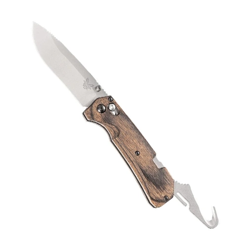 BENCHMADE 15060-2 GRIZZLY CREEK S/E FOLDING KNIFE STABILIZED WOOD - SATIN