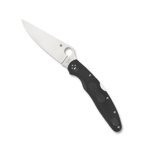 SPYDERCO C07PBK4 POLICE 4 SPEAR POINT FOLDING KNIFE BLACK - SATIN