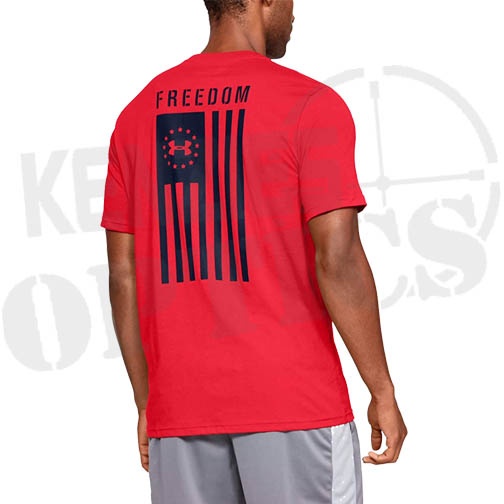 Under Armour Freedom Graphic T-Shirt - Red & Academy Blue