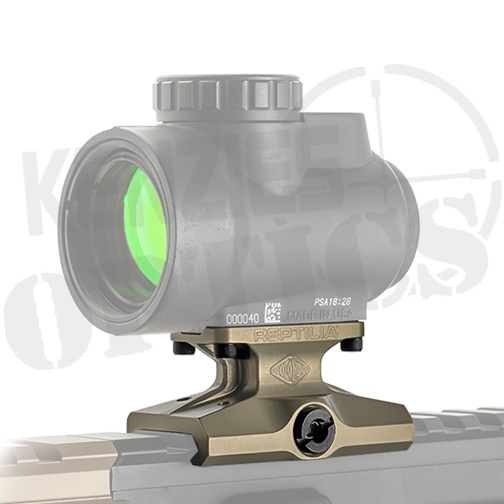 Reptilia DOT Red Dot Sight Mount - FDE - Trijicon MRO - Lower 1/3 - Clear Anodized