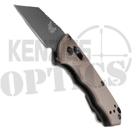 Benchmade Partial Auto Immunity AXIS Knife Brass Bronze (1.9" Black) 2950BK