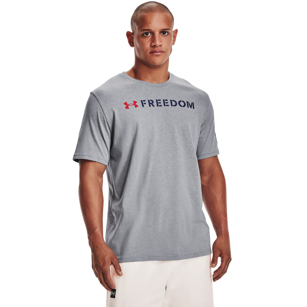 UA New Freedom Flag Bold T - GRY
