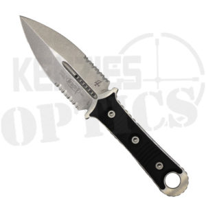 Microtech Borka SBD D/E Fixed Blade Knife Black G-10 - Stonewash - 201-11