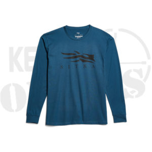 Sitka Gear Icon Long Sleeve T-Shirt - Aegean Blue